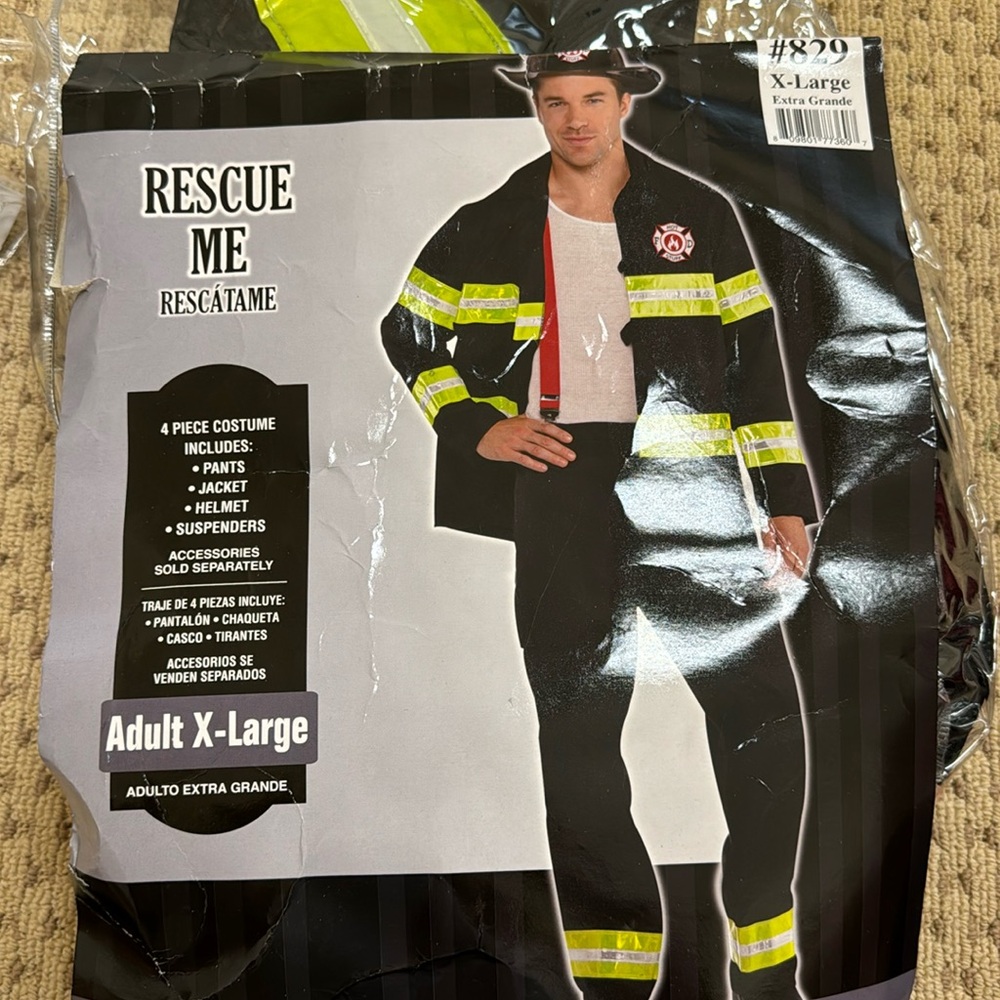 Me s firefighter costume